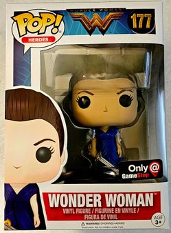 Funko Pop! Vinyl: DC Universe - Wonder Woman (Blue Dress) - GameStop EX #177🔥