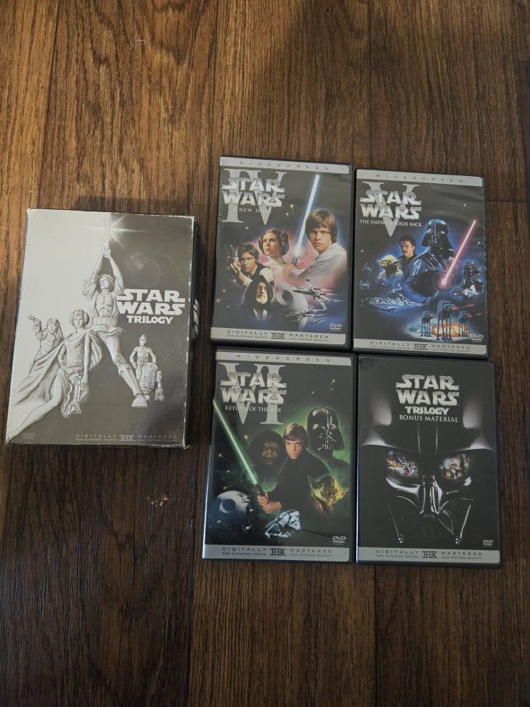 Star Wars Trilogy DVD 4-Disc Box Set Widescreen 2004
