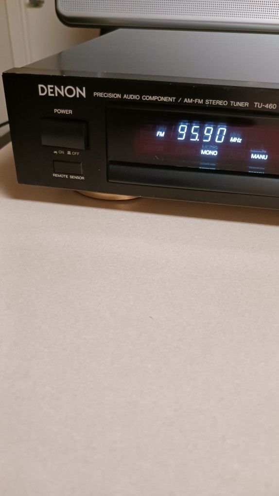 Denon Precision Audio Component And FM Stereo Tuner Tu-4 60 Made In Japan With Full Memory UL Listed Beautiful Vintage Digital Tuner From Denon