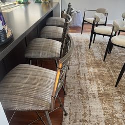 Ethan Allen Swivel Bar Stools (metal) 
