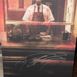 Tech N9ne The Gates Mixed Plate Signed Canvas 