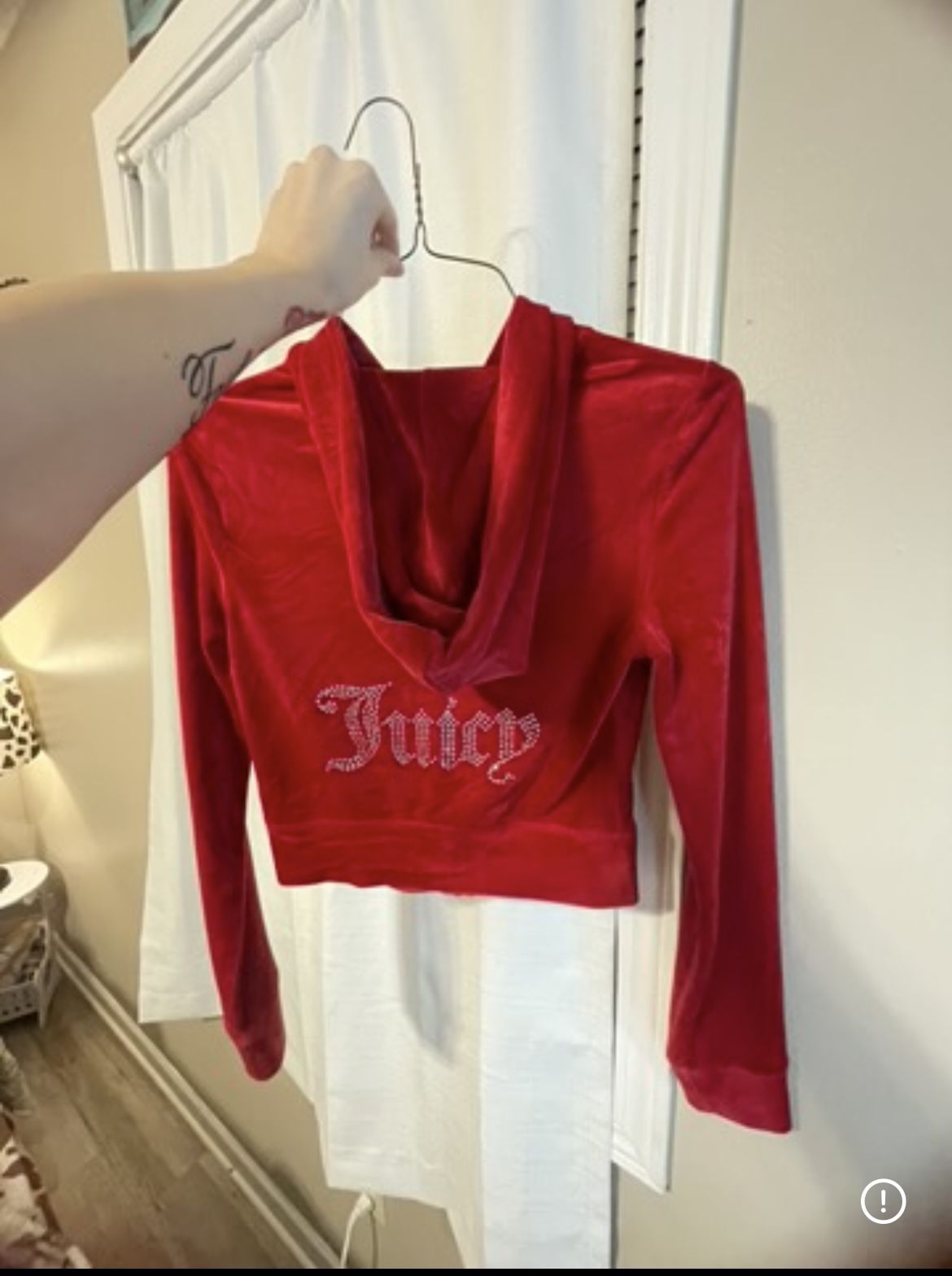 juicy couture red track jacket size xs