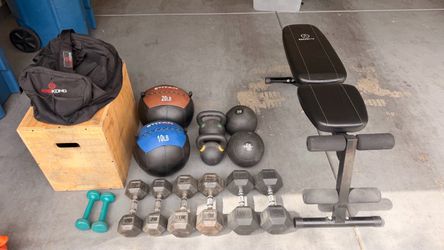 Collection of workout gear