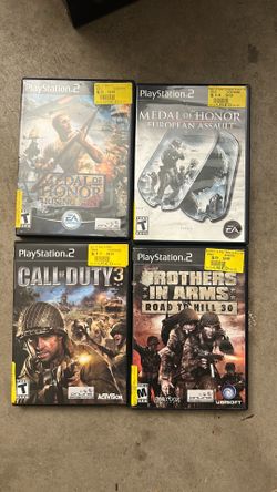 4 PS2 WWII Video Games