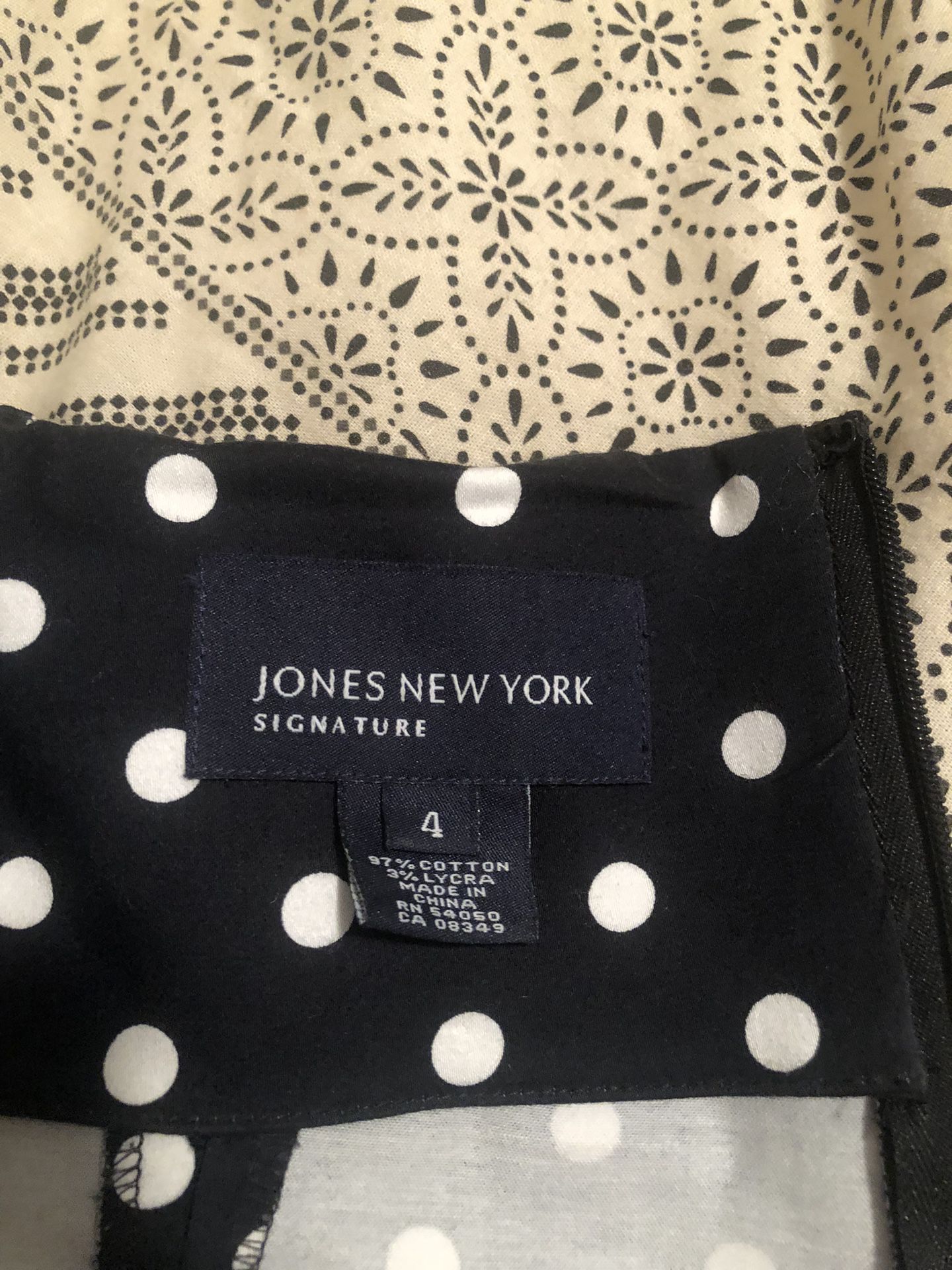Halter Tie Black Polkadot Sundress Jones New York Signature Size 4