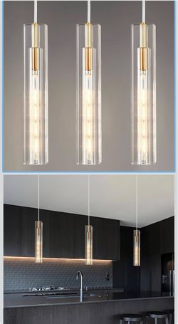Kitchen Light Fixtures Pendant Lights Mini Pendant Light Pendant Lighting for Kitchen Island Bedroom Living Room Hallway Dining Room (3 Pack)$95