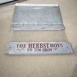 Terrible Herbst Memorabilia Autographed By Tim, Troy And Eddie Herbst