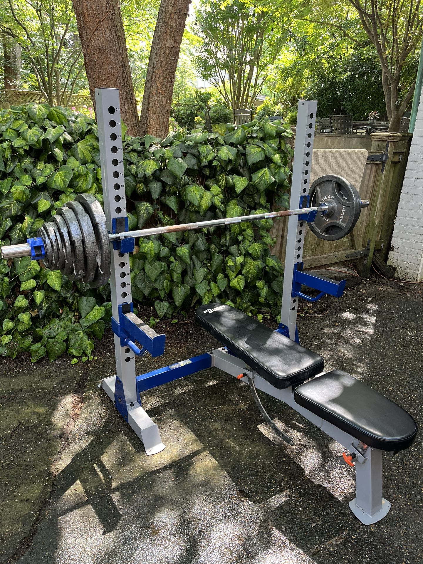 Fitness Gear Olympic Bench And 300lb Weight Set