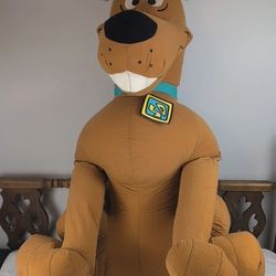 RARE Scooby Doo Plush 46" Stuffed Sitting - Toy Factory Plush Jumbo *Flaws READ