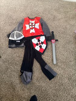 Knight and shield kids costume