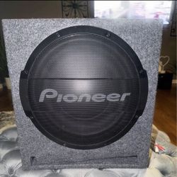 Pioneer Subwoofer and box, built in amp $150