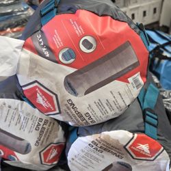 Brand New High Sierra Modified Munmy non tapered hybrid sleeping bag 