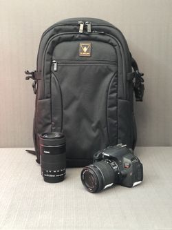 Rebel T5i 18.0 MP SLR with 18-55mm EF-S and EF-S 55-250mm 