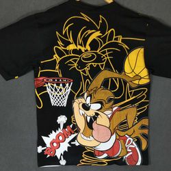 Looney Tunes Taz Slam Dunk Basketball All Over Print Double Sided (XL)