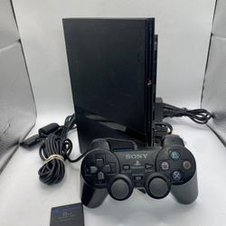 Playstation 2 PS2 Slim Console With Sony Memory Card & Sony Controller  complete