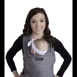 CuddleBug baby wrap sling carrier one size fits all grey like new