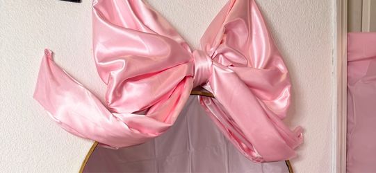 Big silk fabric bow