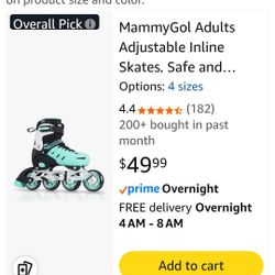 New Inline Skates Size Men 6-8  Or  Women 7-9