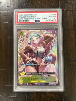 PSA 10 Jewelry Bonney 113 Mini-Tin PS Vol2 Rokushiro Foil JPN 2025 ASIA STAMP 💮