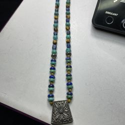 Sterling Silver South Western Necklace 