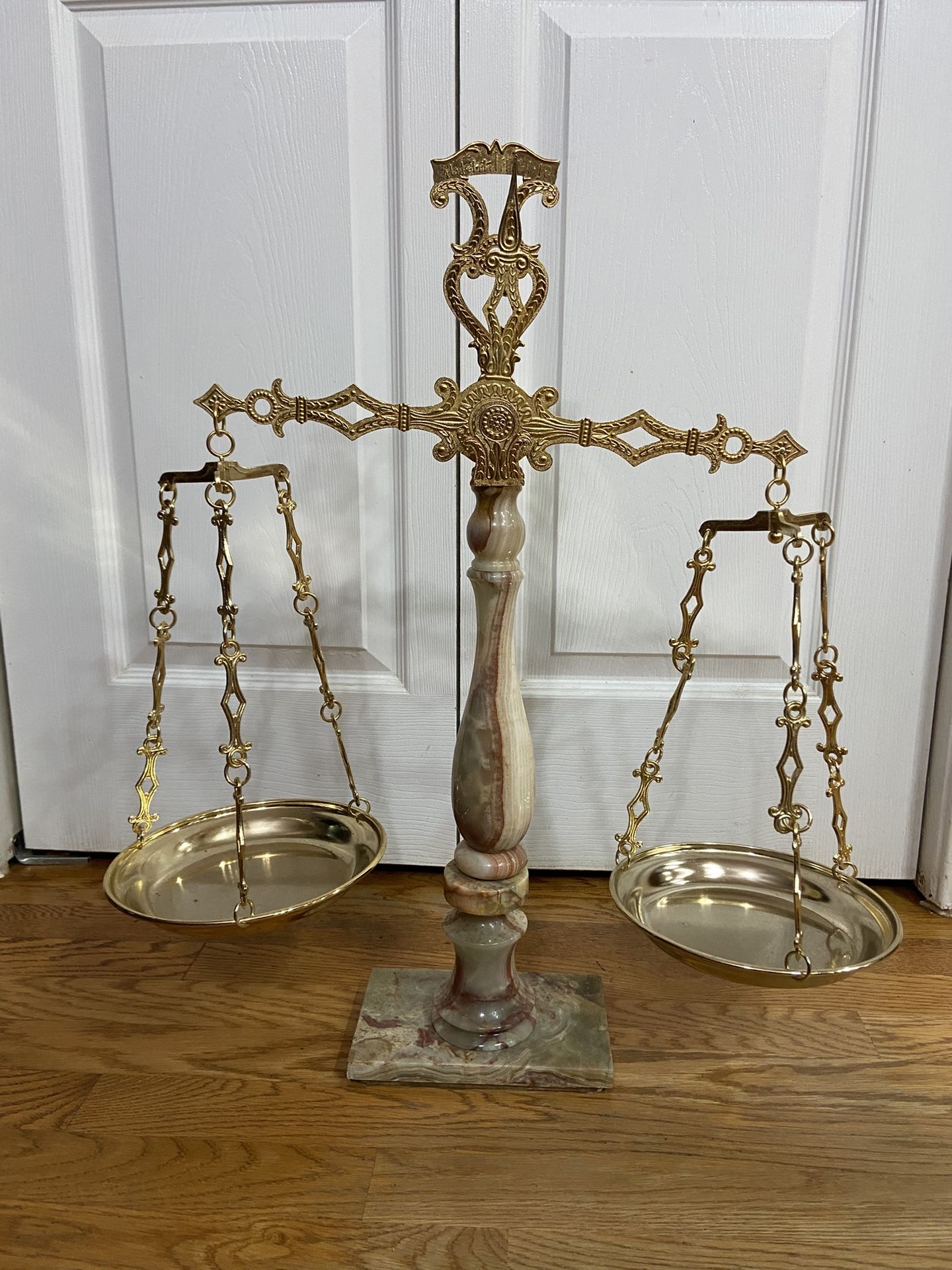 Antique Italian Giuliani Creation Scales Of Justice