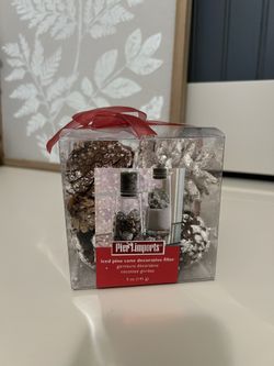 Iced Pinecone Decorative Filler 