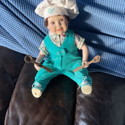 Adam Porcelain Doll Chef Baker 