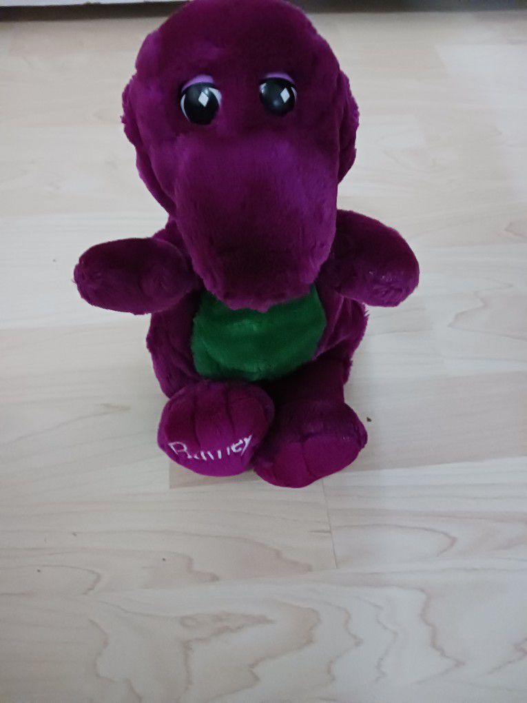 19 92 Barney Plush Toy Good Condition