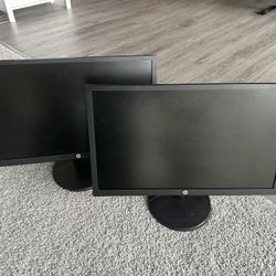 (2) HP V21 FHD MONITORS