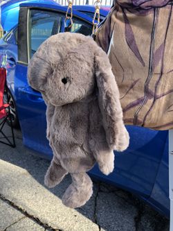 Plush bunny purse