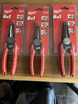 7.75 in. Combination Electricians 6-in-1 Wire Strippers Pliers Each