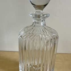 Vintage Villeroy & Boch  Crystal Quadra Decanter 