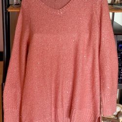 Rose colored sweater 