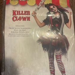 Killer Clown Costume 