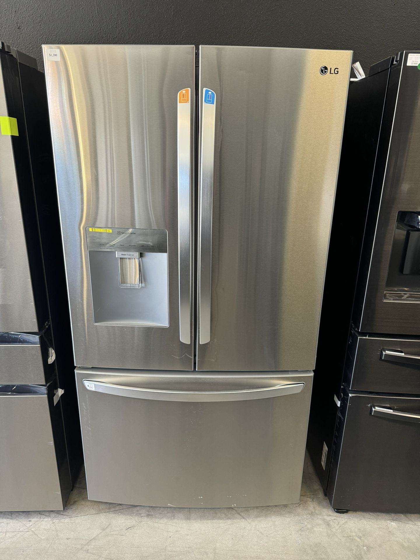 LG 3 Door Refrigerator 29 Cu Large Capacity