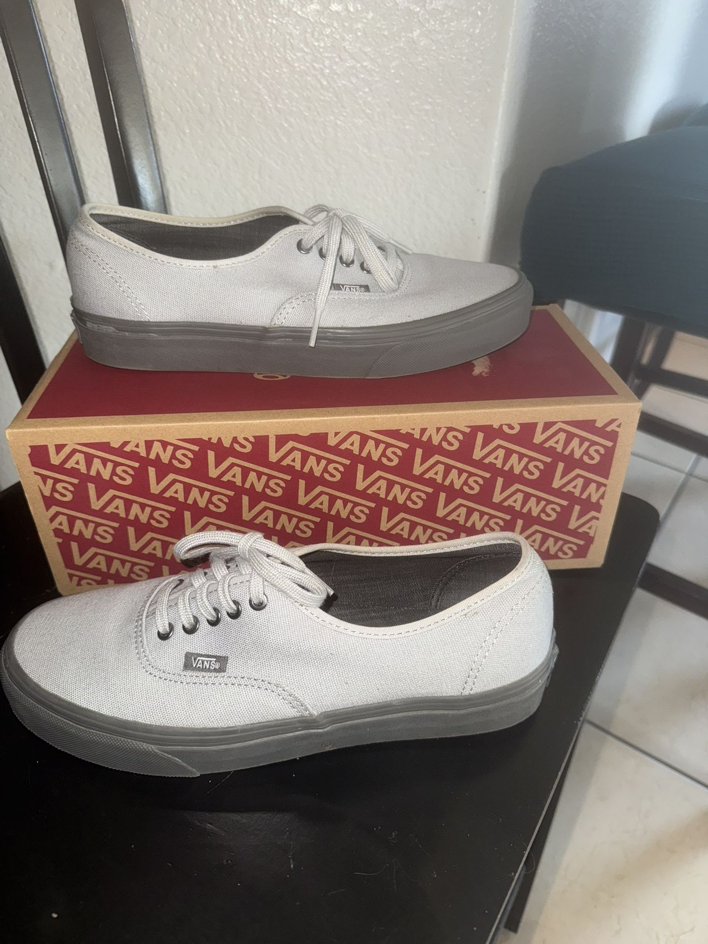 Vans$35 (OBO)Like New only worn “once”…..Size 9 Men’s 10 1/2 Women’s
