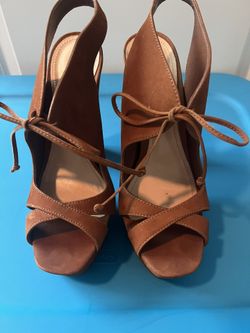 Brown Suede Schutz Sandals 
