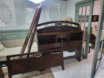 2 sets of Twin Carolina Panthers Wooden Bookcase Bed frame