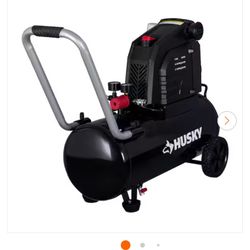  Husky 8 Gal. 150 PSI Portable Electric Oil-Free Horizontal Hotdog Air Compressor