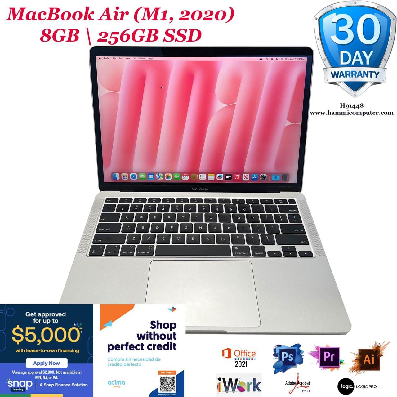 MacBook Air (M1, 2020) 8GB, 256GB "H91448"