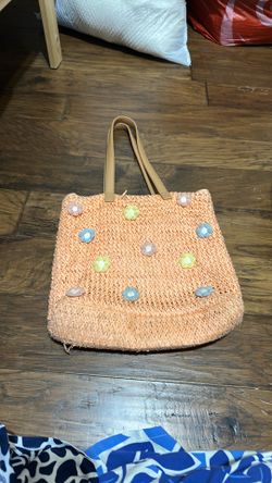 Flower beach bag