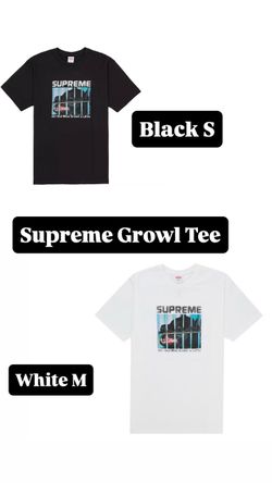 Supreme FW26’ week 8 Supreme Growl Tee Black S, White M