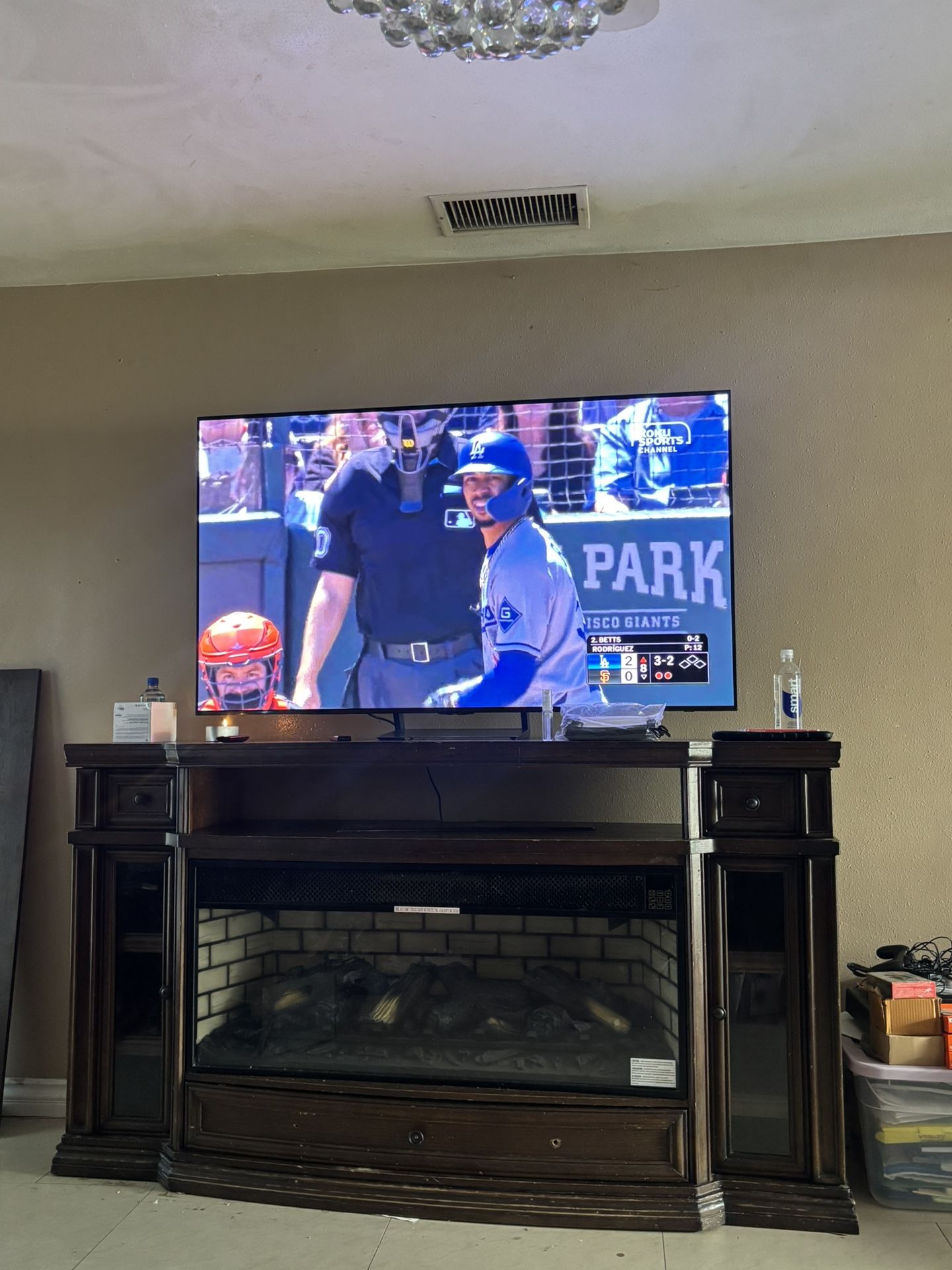 FIREPLACE STAND ONLY “NO TV INCLUDED”