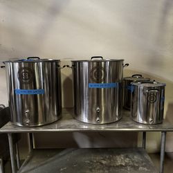 Spike Brewing Stainless Brew Kettle Set – Multiple Sizes – Pro Setup