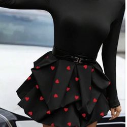 Red & Black Valentines Dress 