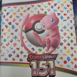 151 Base Pokemon Set. Including Reverse Holos And Binder