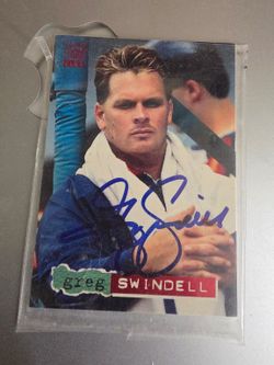 1994 Stadium Club Greg Swindell 113 Signed Baseball Card - Autograph