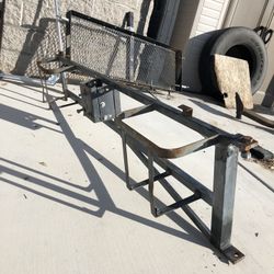 Tire holder with dual Jerry can rack