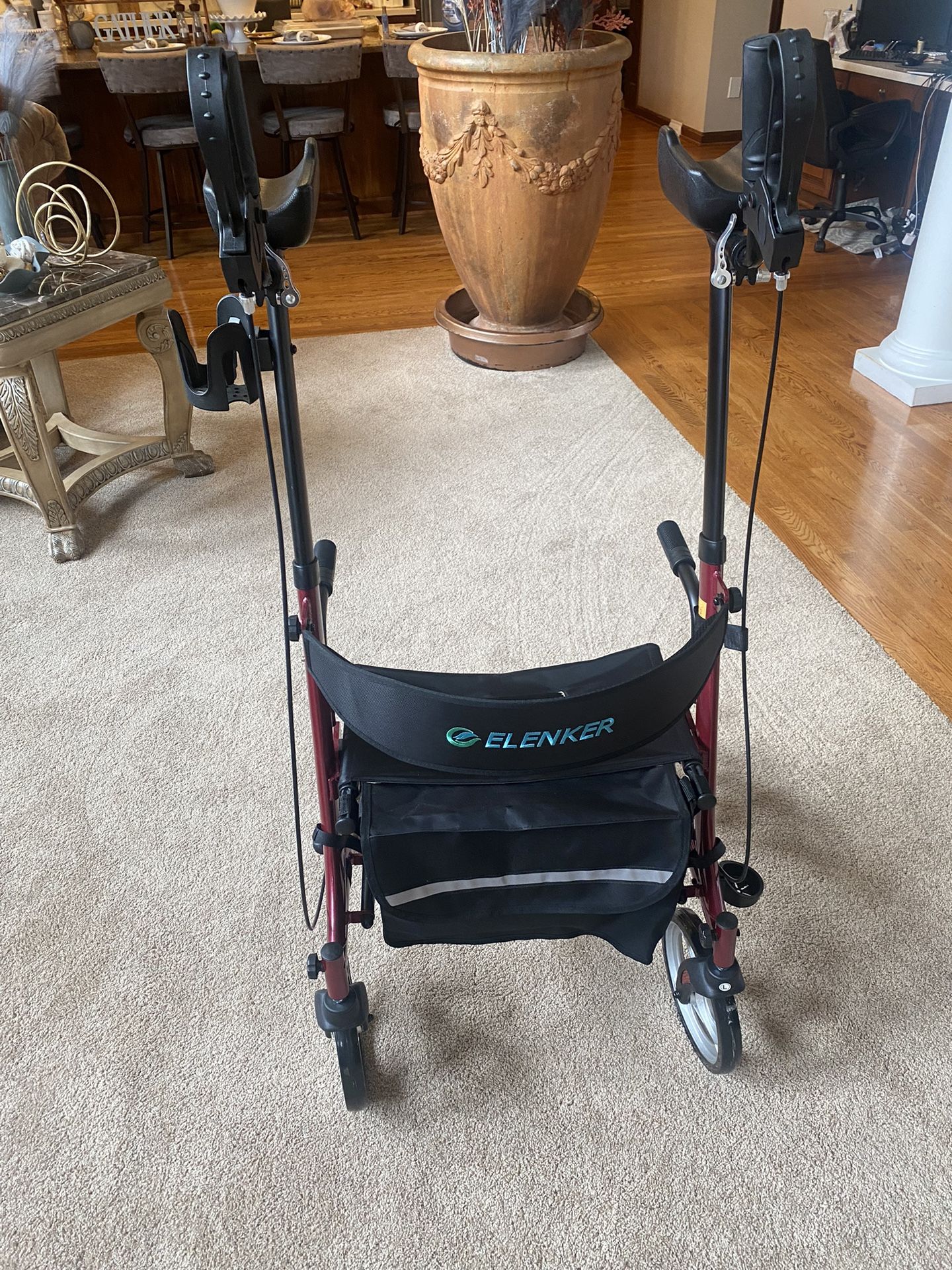 ELENKER Upright Rollator Walker