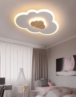 Bedroom Ceiling Light,Modern Metal Acrylic Creative Design for Kitchen Living Room Lamps Kids Room,Dimmable LED Ceiling Lamp for Living Room with Remo